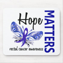 Hope Matters Butterfly Rectal Cancer Mousepads