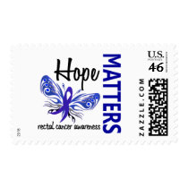 Hope Matters Butterfly Rectal Cancer Stamps