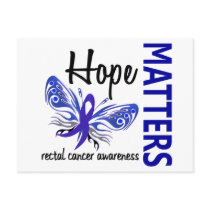 Hope Matters Butterfly Rectal Cancer Postcards