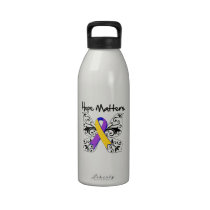 Hope Matters Butterfly Ribbon - Bladder Cancer Reusable Water Bottle
