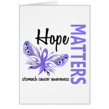 Hope Matters Butterfly Stomach Cancer Greeting Card