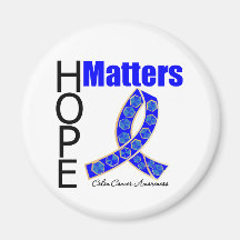 Hope Matters Colon Cancer (Jeweled Ribbon) Fridge Magnets