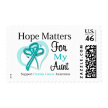 Hope Matters For My Aunt - Ovarian Cancer Stamp