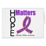 Hope Matters Jeweled Ribbon Domestic Violence Card