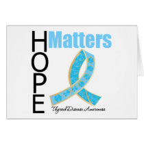 Hope Matters Thyroid Disease (Jeweled Ribbon) Card
