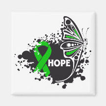 Hope Neurofibromatosis Butterfly Fridge Magnets