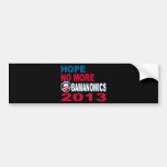 Hope No More Obamanomics 2013 Bumper Stickers
