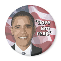 Hope not Fear Obama Swag magnets