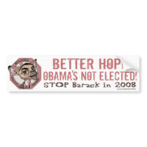 Hope Obama's Not Elected Deer Bumper Sticker bumper stickers by NobamaAntiObama Hope Obama's Not Elected Deer Bumper Sticker bumper stickers