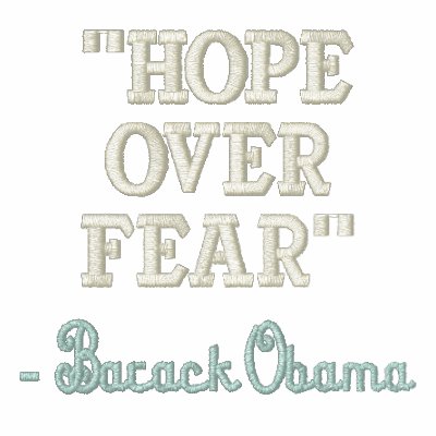 "Hope over Fear", - Barack Obama Golf Shirt Polo by obama_2008