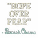 "Hope over Fear", - Barack Obama Golf Shirt embroidered shirts by obama_2008 "Hope over Fear", - Barack Obama Golf Shirt embroidered shirts