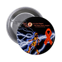 Hope Over Pain Black Lightning CRPS/RSD Mystery Buttons