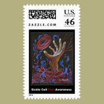 "Hope" Pain Art - Sickle Cell Awareness postage