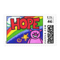 Hope Pig Postage Stamps stamps
