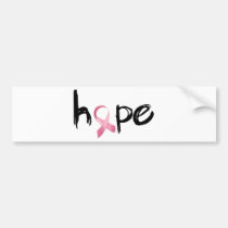 Hope Pink Ribbon! bumper stickers