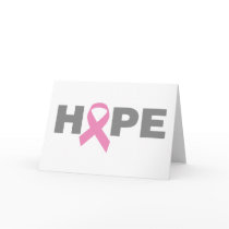 Hope Pink Ribbon card cards