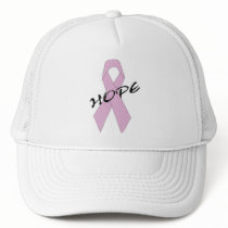 "Hope" Pink Ribbon Design hats by HusbandsRock "Hope" Pink Ribbon Design hats