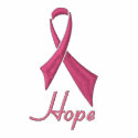 Hope Pink Ribbon Fleece Track Jacket embroidered shirts by ThePowerofPink Hope Pink Ribbon Fleece Track Jacket embroidered shirts