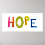 Hope powerful word art colorful fun hopeful unique poster