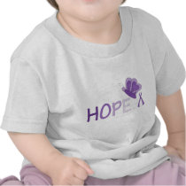Hope Purple Ribbon Awareness T-shirt