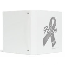 Hope Ribbon - Brain Cancer Vinyl Binders