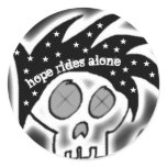 Hope Rides Alone Sticker