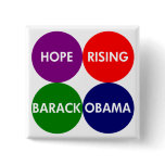 Hope Rising: Barack Obama Button
