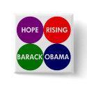 Hope Rising: Barack Obama Button by irregulargoods Hope Rising: Barack Obama Button