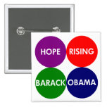 Hope Rising: Barack Obama Button