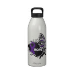 Hope Sarcoidosis Butterfly water bottles