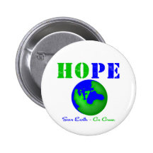 Hope Save Earth Go Green v2 Button
