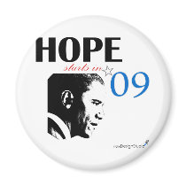 Hope Starts In 2009 magnets