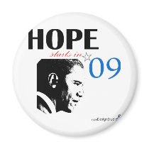 Hope Starts In 2009 magnets