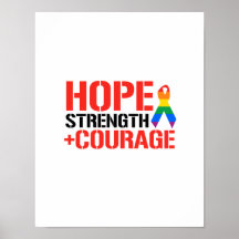 Hope, Strength, & Courage Print