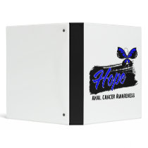 Hope Tattoo Butterfly Colon Cancer Vinyl Binder