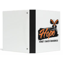 Hope Tattoo Butterfly Kidney Cancer Vinyl Binders
