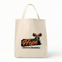 Hope Tattoo Butterfly Leukemia Tote Bag