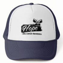 Hope Tattoo Butterfly Lung Cancer Hats