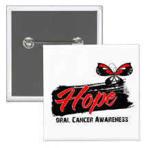 Hope Tattoo Butterfly Oral Cancer Pin