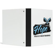 Hope Tattoo Butterfly Prostate Cancer 3 Ring Binder