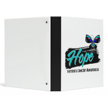 Hope Tattoo Butterfly Thyroid Cancer Vinyl Binders