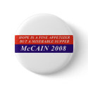 Hope Vote McCain buttons