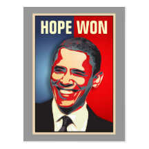 Hope Won - Barack Obama Post Cards