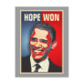 Hope Won - Barack Obama Post Cards