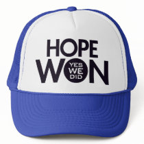 Hope Won Hat by ProudPolitics Hope Won Hat