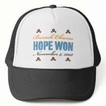 Hope Won Obama Hat by DemocraticTeesGifts Hope Won Obama Hat