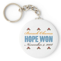 Hope Won Obama Key Chain
