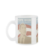 Hope Won Obama Mug by HarryTerry Hope Won Obama Mug