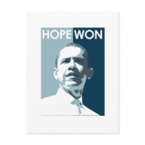 Hope Won postcards by obamashirts Hope Won postcards
