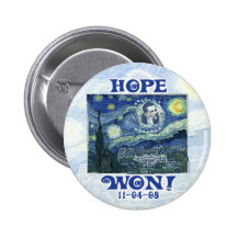Hope Won President Obama Gear Pins